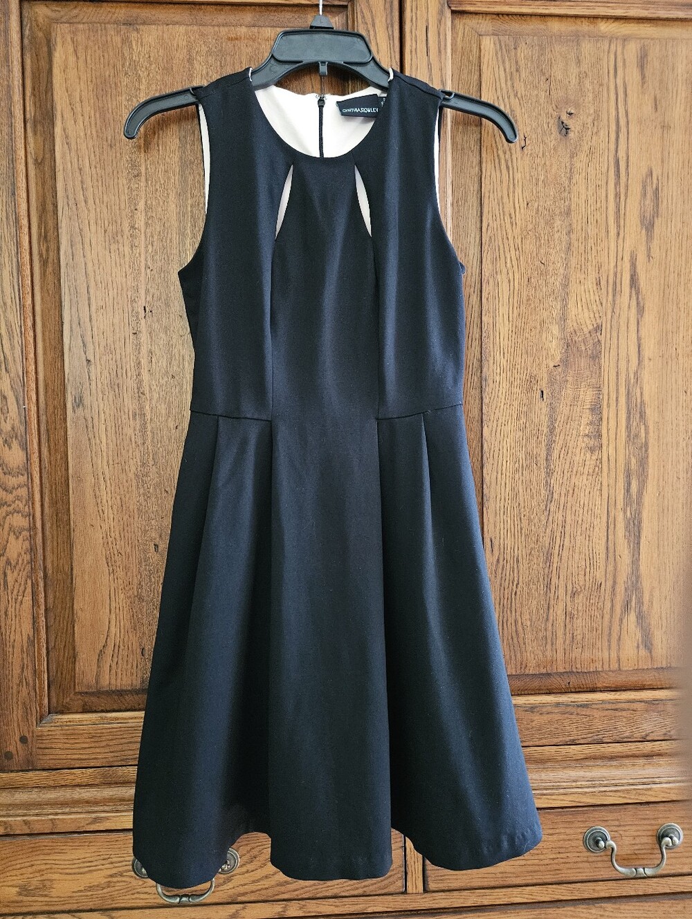 Cynthia Rowley Black Fit & Flare Cocktail Dress XS